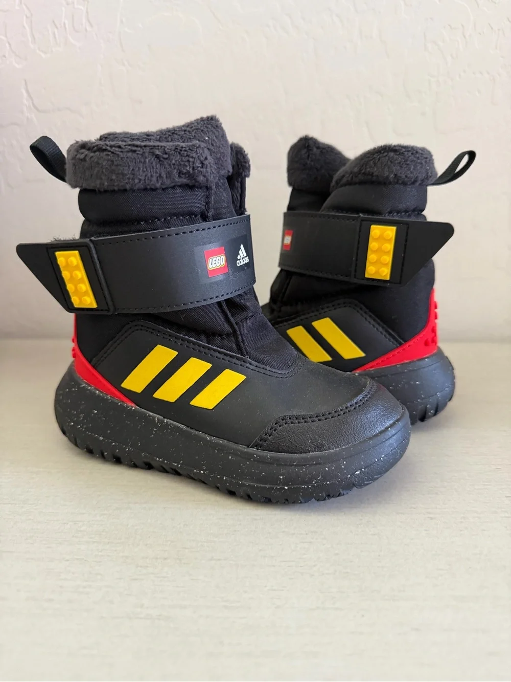 adidas Kids Black, Yellow & Red Rain & Snow Boots